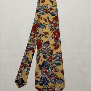 clubfellow brand floral aop 56" men's neck tie, 100% silk